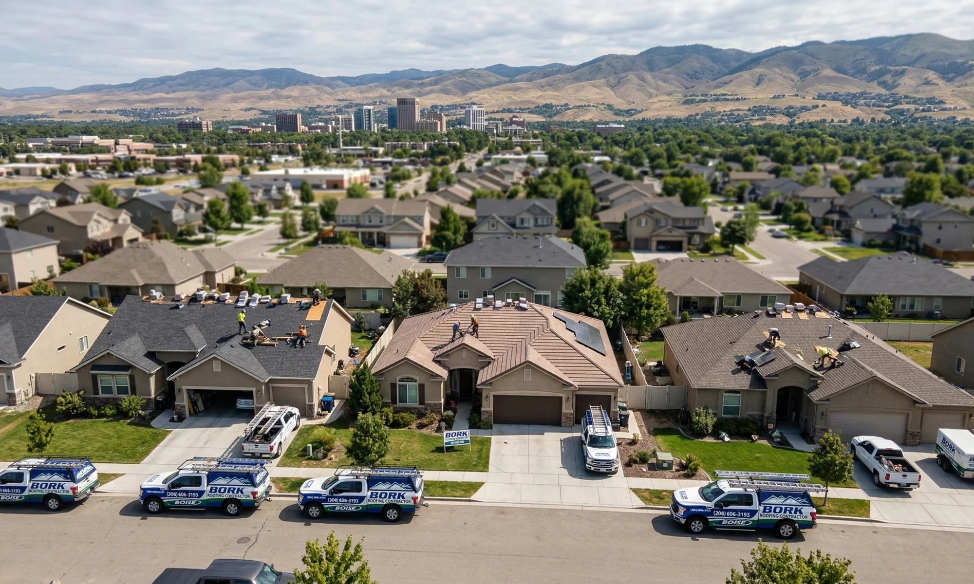 Aerial view of the Treasure Valley showing Boise and surrounding cities